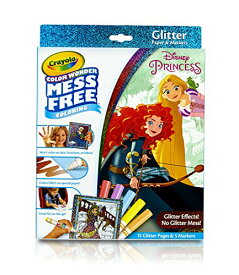 クレヨラ アメリカ 海外輸入 知育玩具 Crayola 75-2445 Color Wonder Disney Princess Glitter Coloring Pages & Markers Set Art Gift for Kids & Toddlers 3 & Upクレヨラ アメリカ 海外輸入 知育玩具