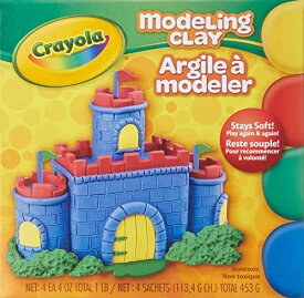 クレヨラ アメリカ 海外輸入 知育玩具 Crayola Modeling Clay, 4 Classic Colors (16 oz), Art and School Supplies for Kids, Gifts for Boys & Girlsクレヨラ アメリカ 海外輸入 知育玩具