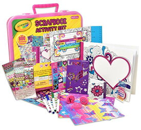 クレヨラ アメリカ 海外輸入 知育玩具 Crayola Art Activity Set, Mess Free Craft Kit for Kids, Washable Markers Coloring Supplies, Stickers, Scrapbook in Travel Carry Caseクレヨラ アメリカ 海外輸入 知育玩具