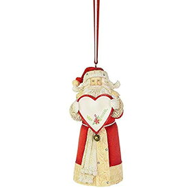 エネスコ Enesco 置物 インテリア 海外モデル アメリカ Enesco Heart of Christmas Santa Personalizable Hanging Ornament, 4.33 Inch, Multicolorエネスコ Enesco 置物 インテリア 海外モデル アメリカ