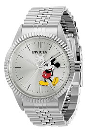 腕時計 インヴィクタ インビクタ メンズ Invicta 37850 Silver Dial with Silver Band Disney Limited Edition Mickey Mouse Men's 43mm Stainless Steel Watch腕時計 インヴィクタ インビクタ メンズ