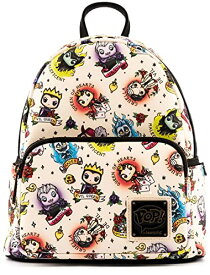 ラウンジフライ アメリカ 日本未発売 バッグ コラボ Loungefly POP Disney Villains Tattoo All Over Print Womens Double Strap Shoulder Bag Purseラウンジフライ アメリカ 日本未発売 バッグ コラボ