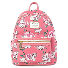 ラウンジフライ アメリカ 日本未発売 バッグ コラボ Loungefly Disney The Aristocats Marie Pink Floral Allover-Print Mini Fashion Handbag Backpack WDBK1287ラウンジフライ アメリカ 日本未発売 バッグ コラボ