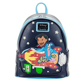 ラウンジフライ アメリカ 日本未発売 バッグ コラボ Loungefly Disney Lilo and Stitch Space Adventure Womens Double Strap Polyurethane Shoulder Bag Purseラウンジフライ アメリカ 日本未発売 バッグ コラボ