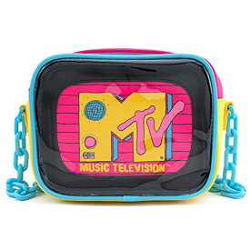 ラウンジフライ アメリカ 日本未発売 バッグ コラボ Loungefly MTV 2-pc. Crossbody Bag Black-Pink-Yellowラウンジフライ アメリカ 日本未発売 バッグ コラボ