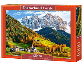 ジグソーパズル 海外製 アメリカ CASTORLAND 2000 Piece Jigsaw Puzzles, Church of St. Magdalena, Dolomites, Italy, Europe, Scenic Puzzle, Travel-Inspired Puzzle, Adult Puzzle, Castorland C-200610-2ジグソーパズル 海外製 アメリカ