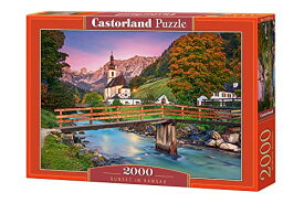 ジグソーパズル 海外製 アメリカ Castorland 200801, Sunset in Ramsau, 2000 Pieces Jigsaw Puzzleジグソーパズル 海外製 アメリカ