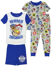 パウパトロール アメリカ直輸入 子供服 キッズ ファッション Paw Patrol Boys' Pajama Set 4-Piece Cotton Sleepwear Set, Grey Print, Size 4Tパウパトロール アメリカ直輸入 子供服 キッズ ファッション