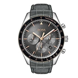 腕時計 ヒューゴボス 高級メンズ BOSS Men's Chronograph Quartz Watch Trophy, Grey, Bracelet腕時計 ヒューゴボス 高級メンズ