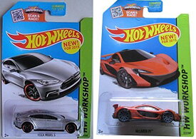 ホットウィール マテル ミニカー ホットウイール 2015 Hot Wheels Tesla Model S & Orange McLaren P1 2-car set by Hot Wheelsホットウィール マテル ミニカー ホットウイール
