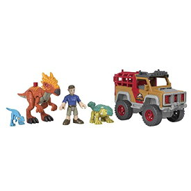 ジュラシックワールド JURASSIC WORLD おもちゃ フィギュア 恐竜映画 Fisher-Price Imaginext Jurassic World Camp Cretaceous Runaway Dinos 5-Piece Dinosaur Toy Set with Ben and Bumpy for Kidsジュラシックワールド JURASSIC WORLD おもちゃ フィギュア 恐竜映画