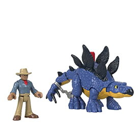 ジュラシックワールド JURASSIC WORLD おもちゃ フィギュア 恐竜映画 Fisher-Price Imaginext Jurassic World Dominion Stegosaurus Dinosaur & Dr. Alan Grant, 3-Piece Poseable Figure Set for Prジュラシックワールド JURASSIC WORLD おもちゃ フィギュア 恐竜映画