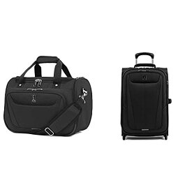 スーツケース キャリーバッグ ビジネスバッグ ビジネスリュック バッグ Travelpro Maxlite 5-Softside Lightweight Expandable Upright Luggage, Black, 2-Piece Set (Tote/21)スーツケース キャリーバッグ ビジネスバッグ ビジネスリュック バッグ