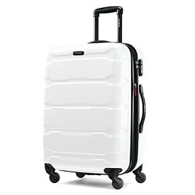 スーツケース キャリーバッグ ビジネスバッグ ビジネスリュック バッグ Samsonite Omni PC Hardside Expandable Luggage with Spinner Wheels, Checked-Medium 24-Inch, Whiteスーツケース キャリーバッグ ビジネスバッグ ビジネスリュック バッグ
