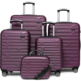 スーツケース キャリーバッグ ビジネスバッグ ビジネスリュック バッグ LARVENDER Luggage 5 Piece Sets, Expandable Luggage Sets Clearance, Suitcases with Spinner Wheels, Hard Shell Carry oスーツケース キャリーバッグ ビジネスバッグ ビジネスリュック バッグ