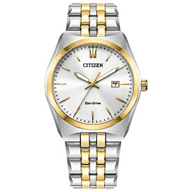 腕時計 シチズン 逆輸入 海外モデル 海外限定 Citizen Men's Classic Corso Eco-Drive Watch, 3-Hand Date, Luminous Hands and Markers, Two-Tone Stainless Steel, White Dial腕時計 シチズン 逆輸入 海外モデル 海外限定