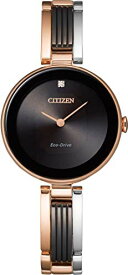 腕時計 シチズン 逆輸入 海外モデル 海外限定 Citizen Axiom Tri-Color Pink Gold Tone Watch, Black Dial, 28mm腕時計 シチズン 逆輸入 海外モデル 海外限定