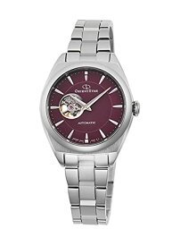 腕時計 オリエント レディース Orient Star Semi-Skeleton Women Contemporary Automatic Dial Watch RE-ND0102R, Red, Silver腕時計 オリエント レディース
