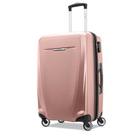 スーツケース キャリーバッグ ビジネスバッグ ビジネスリュック バッグ Samsonite Winfield 3 DLX Hardside Expandable Luggage with Spinners, Checked-Medium 25-Inch, Roseスーツケース キャリーバッグ ビジネスバッグ ビジネスリュック バッグ