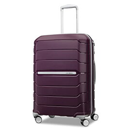 スーツケース キャリーバッグ ビジネスバッグ ビジネスリュック バッグ Samsonite Freeform Hardside Expandable with Double Spinner Wheels, Checked-Medium 24-Inch, Amethyst Purpleスーツケース キャリーバッグ ビジネスバッグ ビジネスリュック バッグ