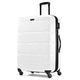 スーツケース キャリーバッグ ビジネスバッグ ビジネスリュック バッグ Samsonite Omni PC Hardside Expandable Luggage with Spinner Wheels, Checked-Large 28-Inch, Whiteスーツケース キャリーバッグ ビジネスバッグ ビジネスリュック バッグ