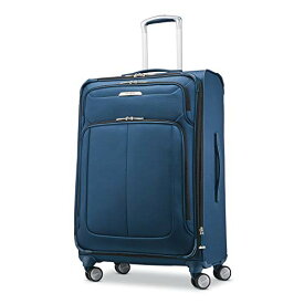 スーツケース キャリーバッグ ビジネスバッグ ビジネスリュック バッグ Samsonite Solyte DLX Softside Expandable Luggage with Spinner Wheels, Mediterranean Blue, Checked-Medium 25-Inchスーツケース キャリーバッグ ビジネスバッグ ビジネスリュック バッグ