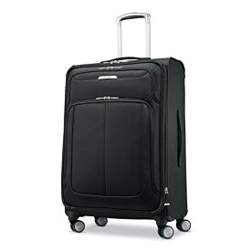 スーツケース キャリーバッグ ビジネスバッグ ビジネスリュック バッグ Samsonite Solyte DLX Softside Expandable Luggage with Spinner Wheels, Midnight Black, Checked-Medium 25-Inchスーツケース キャリーバッグ ビジネスバッグ ビジネスリュック バッグ