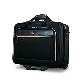 スーツケース キャリーバッグ ビジネスバッグ ビジネスリュック バッグ Samsonite Women's Upright Mobile Office Suitcase, Black, Water Resistant, Padded Laptop Compartment, Front Zippered スーツケース キャリーバッグ ビジネスバッグ ビジネスリュック バッグ