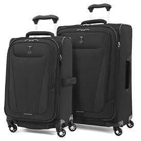 スーツケース キャリーバッグ ビジネスバッグ ビジネスリュック バッグ Travelpro Maxlite 5 Softside Expandable Luggage with 4 Spinner Wheels, Lightweight Suitcase, Men and Women, Black, 2スーツケース キャリーバッグ ビジネスバッグ ビジネスリュック バッグ