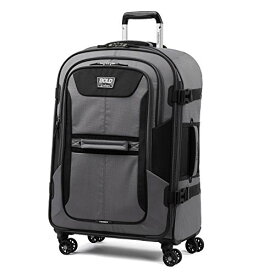 スーツケース キャリーバッグ ビジネスバッグ ビジネスリュック バッグ Travelpro Bold Softside Expandable Check in Spinner Luggage, Check in 26-Inch, Grey/Blackスーツケース キャリーバッグ ビジネスバッグ ビジネスリュック バッグ