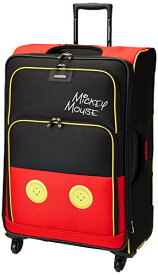 スーツケース キャリーバッグ ビジネスバッグ ビジネスリュック バッグ American Tourister Disney Softside Luggage with Spinner Wheels, Mickey Mouse Pants, Checked-Large 28-Inchスーツケース キャリーバッグ ビジネスバッグ ビジネスリュック バッグ
