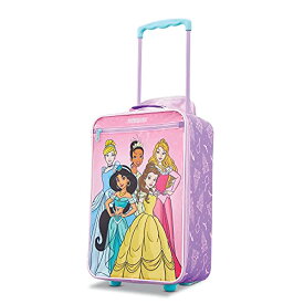 スーツケース キャリーバッグ ビジネスバッグ ビジネスリュック バッグ AMERICAN TOURISTER Kids' Disney Softside Upright Luggage, Telescoping Handles, Princess, Carry-On 18-Inchスーツケース キャリーバッグ ビジネスバッグ ビジネスリュック バッグ