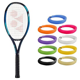 テニス ラケット 輸入 アメリカ ヨネックス Yonex EZONE 100 Sky Blue Tennis Racquet (7th Gen) - (4 5/8" Grip) Strung with Black Synthetic Gut Racket String - 16x19 String Patternテニス ラケット 輸入 アメリカ ヨネックス