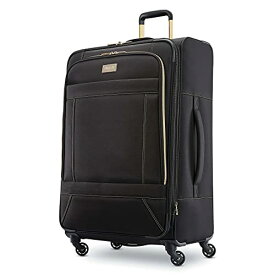 スーツケース キャリーバッグ ビジネスバッグ ビジネスリュック バッグ American Tourister Belle Voyage Softside Luggage with Spinner Wheels, Black, Checked-Large 28-Inchスーツケース キャリーバッグ ビジネスバッグ ビジネスリュック バッグ