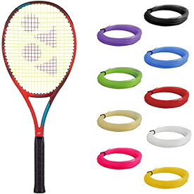テニス ラケット 輸入 アメリカ ヨネックス Yonex VCORE 98+ 6th Gen Tango Red Tennis Racquet (4 1/2" Grip) Strung with White Synthetic Gut Racket String - 16x19 String Patternテニス ラケット 輸入 アメリカ ヨネックス