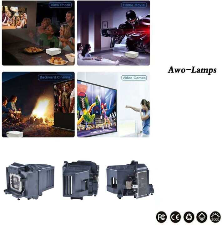 今年の新作から定番まで！ プロジェクターランプ ホームシアター テレビ 海外 輸入 D95-LMP Replacement Lamp
