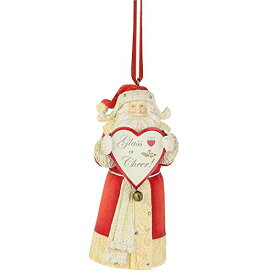エネスコ Enesco 置物 インテリア 海外モデル アメリカ Enesco Heart of Christmas Santa Glass of Cheer Hanging Ornament, 4.33 Inch, Multicolorエネスコ Enesco 置物 インテリア 海外モデル アメリカ