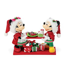 デパートメント56 Department 56 置物 インテリア 海外モデル Department 56 Disney by Possible Dreams Mickey and Minnie Mouse Fresh Baked Cookies for Santa Figurine, 5.5 Inch, Multicolorデパートメント56 Department 56 置物 インテリア 海外モデル