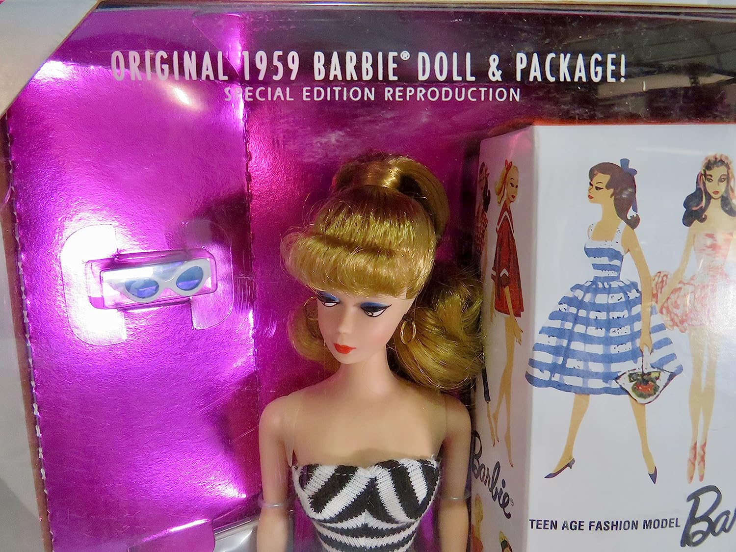 楽天市場】バービー バービー人形 Original 1959 Blonde Barbie Doll