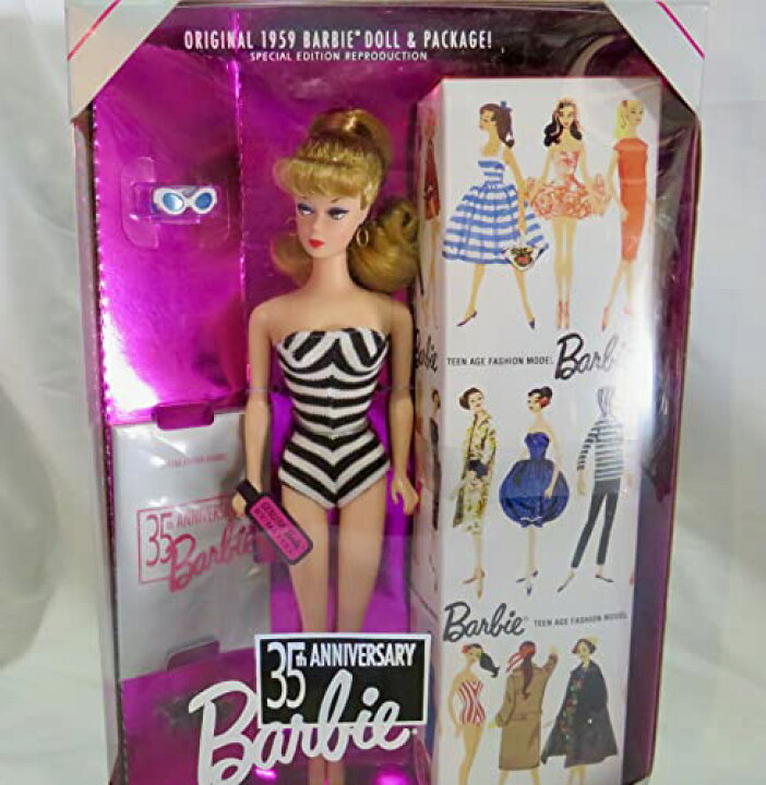 楽天市場】バービー バービー人形 Original 1959 Blonde Barbie Doll 