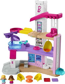 バービー バービー人形 Fisher-Price Little People Barbie Toddler Toy Little Dreamhouse Playset With Music Lights Sounds & 7 Pieces For Ages 18+ Monthsバービー バービー人形