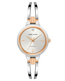 腕時計 アンクライン レディース Anne Klein Women's Genuine Diamond Dial Bangle Watch腕時計 アンクライン レディース