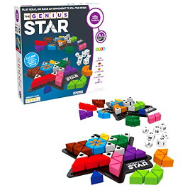 ボードゲーム 英語 アメリカ 海外ゲーム The Genius Star - Toy of The Year Award Winning Family Board Game. 165,888 Possible Puzzles by Filling in Colored Shapes with Blockers to Complete A Star! Golden Star Twist!ボードゲーム 英語 アメリカ 海外ゲーム