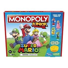 ボードゲーム 英語 アメリカ 海外ゲーム Monopoly Junior Super Mario Edition Board Game, Fun Kids' Ages 5 and Up, Explore The Mushroom Kingdom as Mario, Peach, Yoshi, or Luigi (Amazon Exclusive)ボードゲーム 英語 アメリカ 海外ゲーム