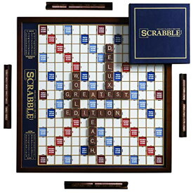 ボードゲーム 英語 アメリカ 海外ゲーム Scrabble Deluxe Edition with Rotating Wooden Game Boardボードゲーム 英語 アメリカ 海外ゲーム