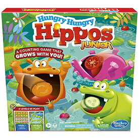 ボードゲーム 英語 アメリカ 海外ゲーム Hasbro Gaming Hungry Hungry Hippos Junior Board Game | 2-in-1 Game for Preschoolers and Kids | Ages 3 and Up | 2 to 4 Players | Counting and Numbers Gamesボードゲーム 英語 アメリカ 海外ゲーム