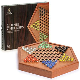 ボードゲーム 英語 アメリカ 海外ゲーム Yellow Mountain Imports Wooden Chinese Checkers Halma Board Game Set - 12.7 Inches - with Drawers and Glass Marbles - Madeボードゲーム 英語 アメリカ 海外ゲーム