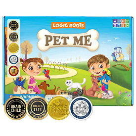 ボードゲーム 英語 アメリカ 海外ゲーム Logic Roots Pet Me Multiplication and Division Game - Fun Math Board Game for 5 - 9 Year Olds, Easy Start STEM Toy, Perfect Educational Gift for Kids (Girls & Boys), Homeschoボードゲーム 英語 アメリカ 海外ゲーム