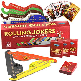 ボードゲーム 英語 アメリカ 海外ゲーム Jokers and Marbles Board Game - Best Wooden Marble Game for Adults and Family - Cards and Marbles Board Games Also Known As Rolling Jokers Board Game - 2 to 8 Players - 60 Miボードゲーム 英語 アメリカ 海外ゲーム