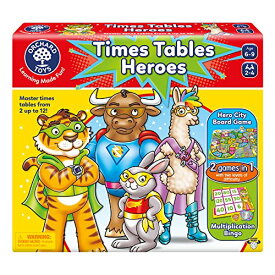 ボードゲーム 英語 アメリカ 海外ゲーム Orchard Toys Moose Games Times Tables Heroes. an exciting Multiplication Game, Superhero Play. for Ages 6-9 and for 2-4 Playersボードゲーム 英語 アメリカ 海外ゲーム